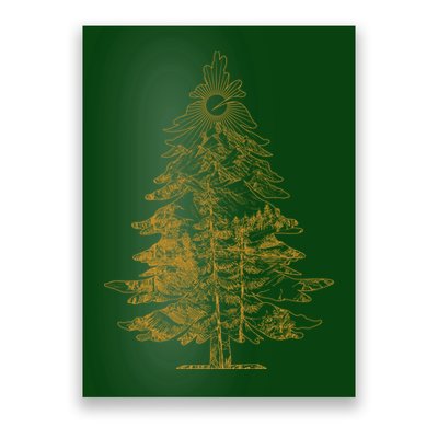 Vintage Nature Lover Pine Tree Forest Poster