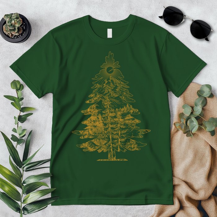 Vintage Nature Lover Pine Tree Forest Premium T-Shirt