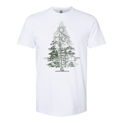 Vintage Nature Lover Pine Tree Forest Softstyle® CVC T-Shirt