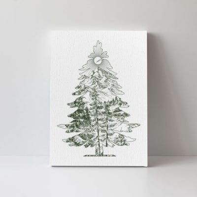 Vintage Nature Lover Pine Tree Forest Canvas