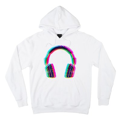 Vintage Neon Headphones Hoodie