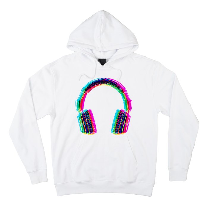 Vintage Neon Headphones Hoodie