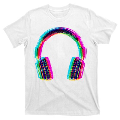 Vintage Neon Headphones T-Shirt