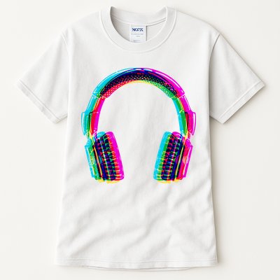 Vintage Neon Headphones Tall T-Shirt