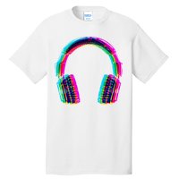 Vintage Neon Headphones Tall T-Shirt