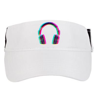 Vintage Neon Headphones Adult Drive Performance Visor