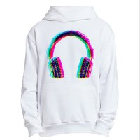 Vintage Neon Headphones Urban Pullover Hoodie