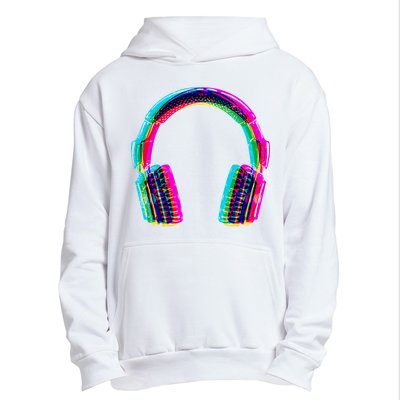 Vintage Neon Headphones Urban Pullover Hoodie