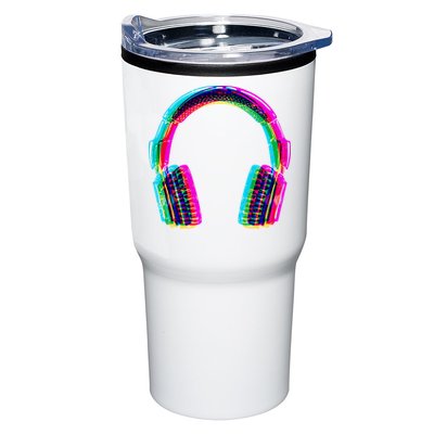 Vintage Neon Headphones Tumbler