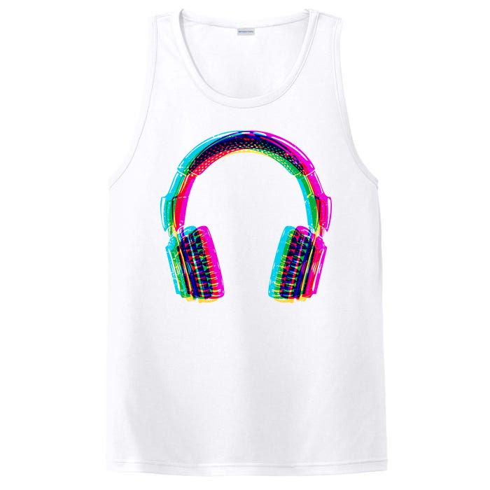 Vintage Neon Headphones PosiCharge Competitor Tank