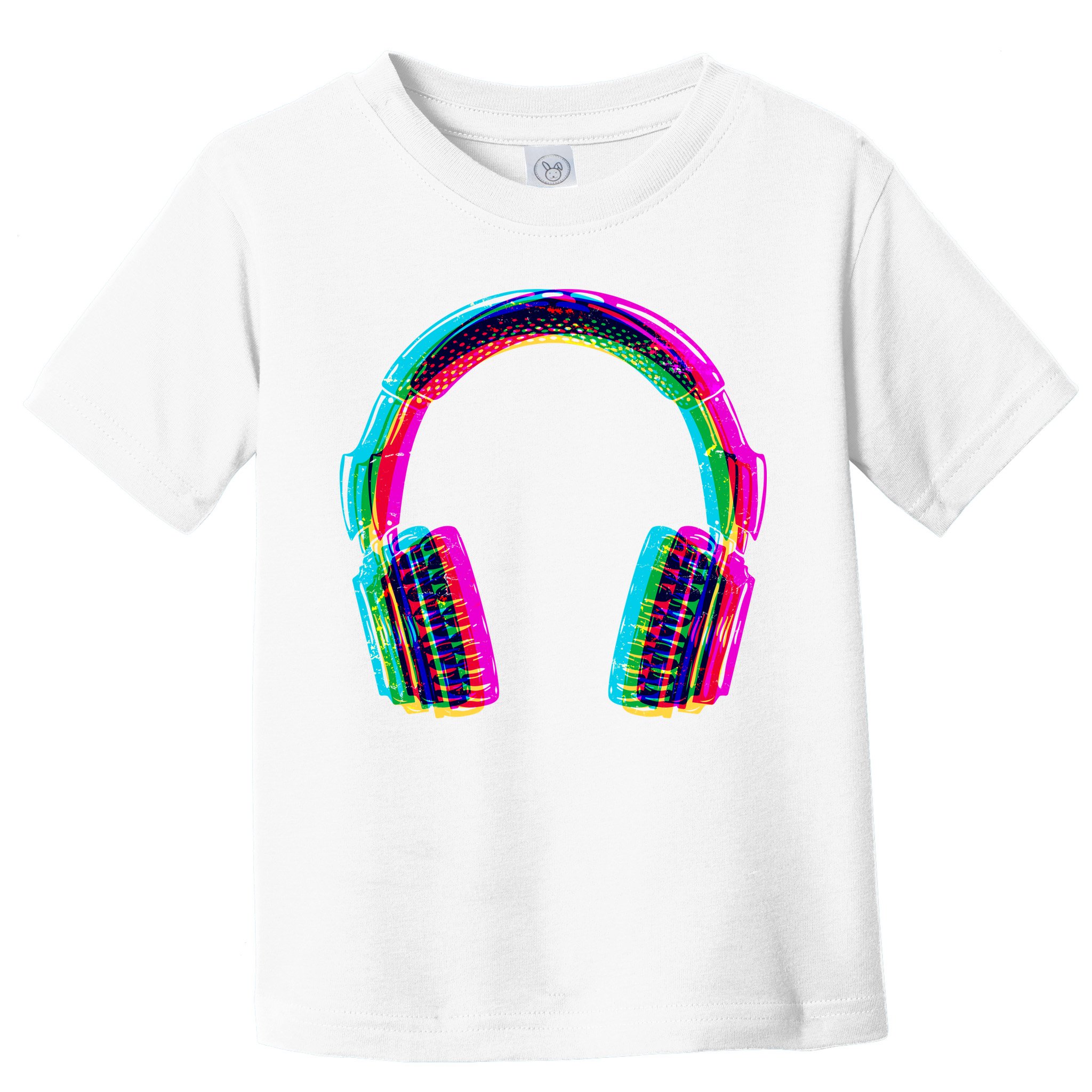 Vintage Neon Headphones Toddler T-Shirt