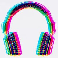 Vintage Neon Headphones Toddler T-Shirt