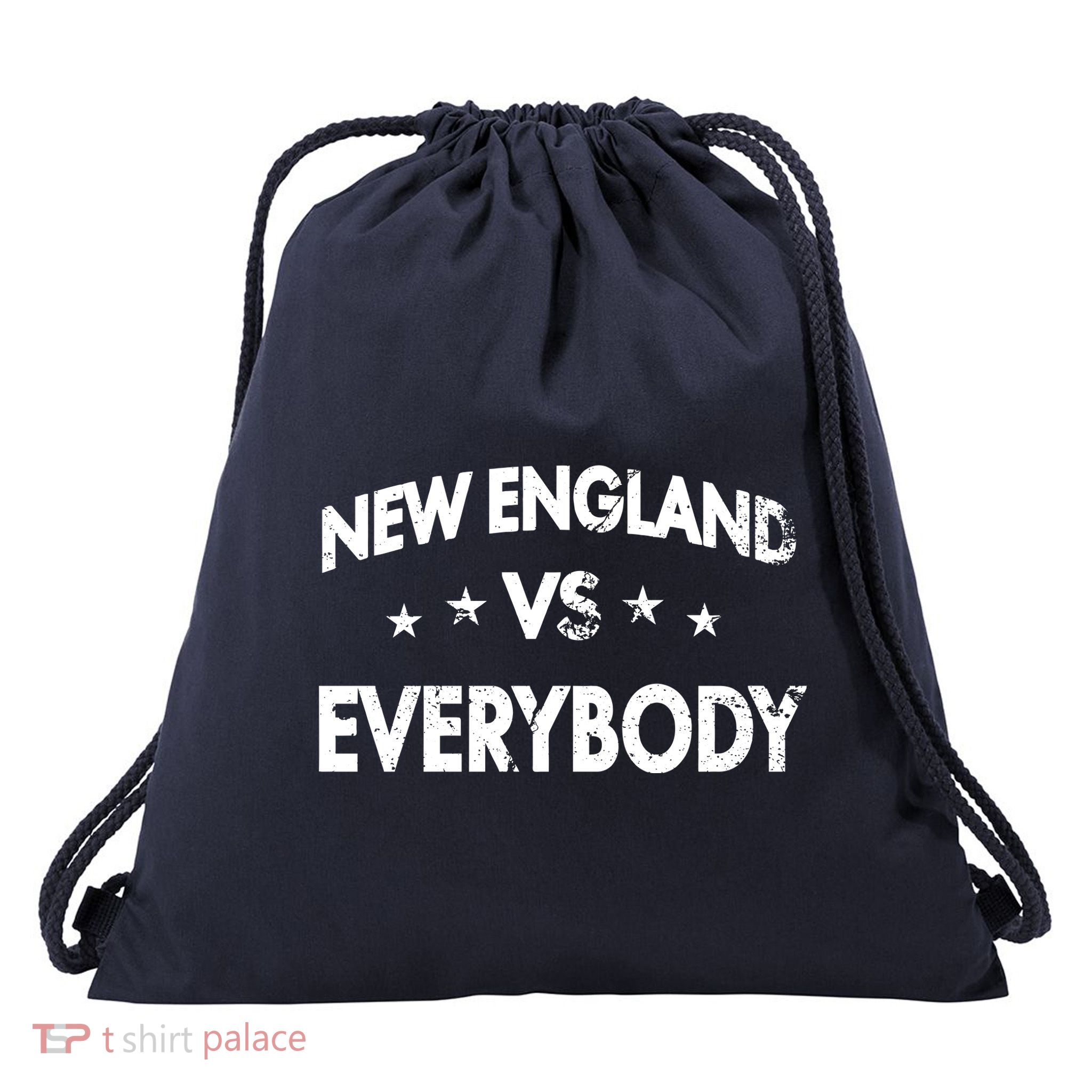 Vintage New England Vs Everybody Drawstring Bag