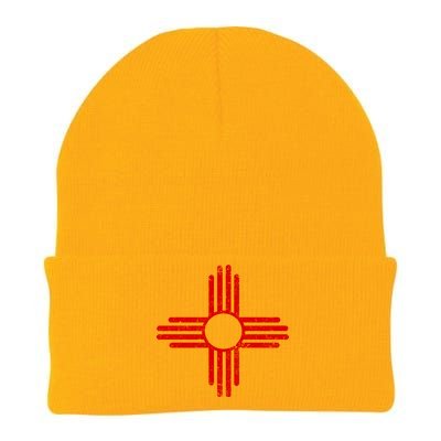 Vintage New Mexico Flag Symbol Knit Cap Winter Beanie