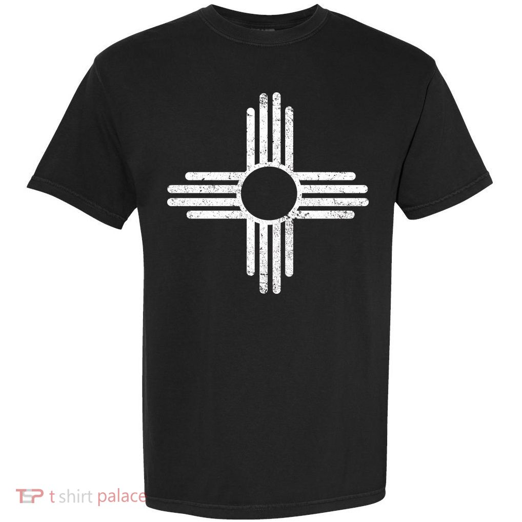 Vintage New Mexico Flag Symbol Garment-Dyed Heavyweight T-Shirt