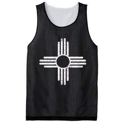 Vintage New Mexico Flag Symbol Mesh Reversible Basketball Jersey Tank