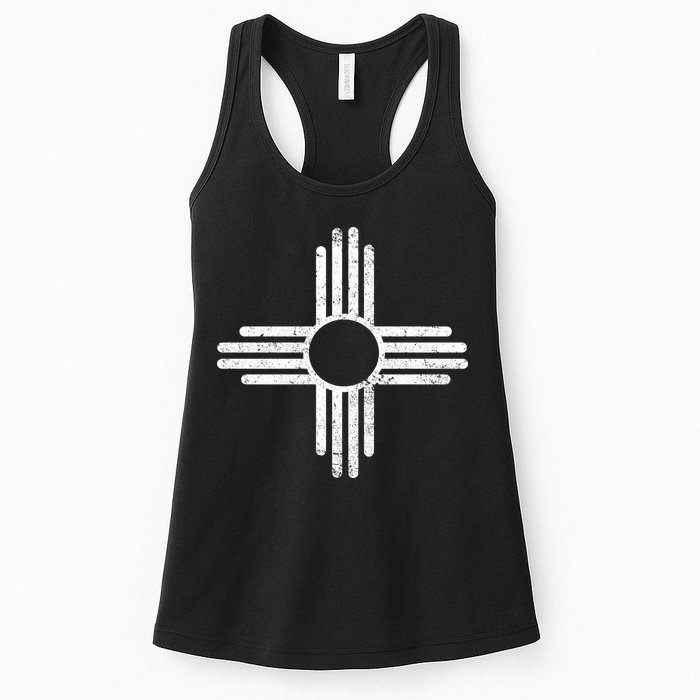 Vintage New Mexico Flag Symbol Womens Tank Top