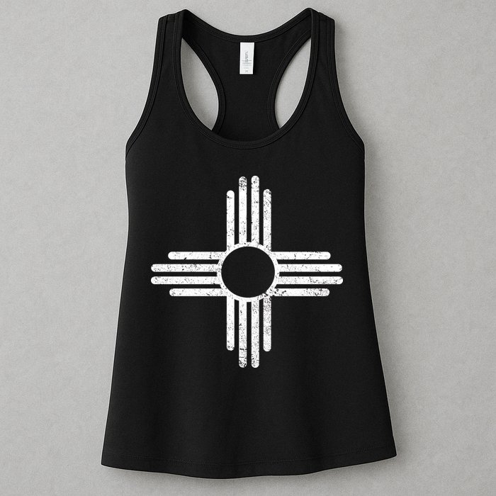 Vintage New Mexico Flag Symbol Womens Tank Top