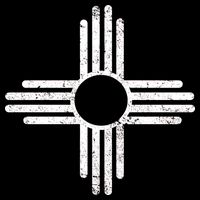 Vintage New Mexico Flag Symbol Womens Tank Top