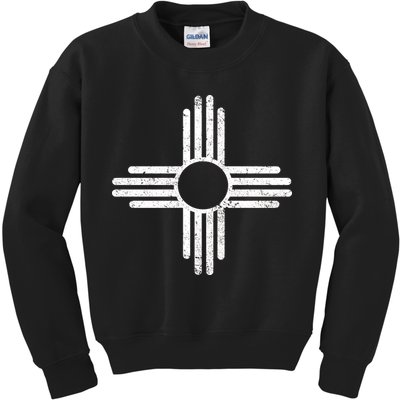 Vintage New Mexico Flag Symbol Kids Sweatshirt