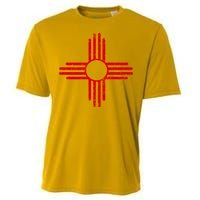 Vintage New Mexico Flag Symbol Cooling Performance Crew T-Shirt