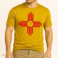 Vintage New Mexico Flag Symbol Performance Shirt