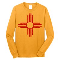 Vintage New Mexico Flag Symbol Long Sleeve Shirt