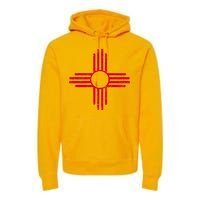 Vintage New Mexico Flag Symbol Premium Hoodie