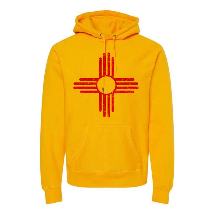 Vintage New Mexico Flag Symbol Premium Hoodie