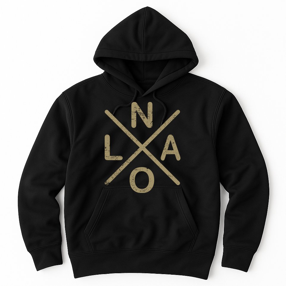 Vintage New Orleans Football Hoodie