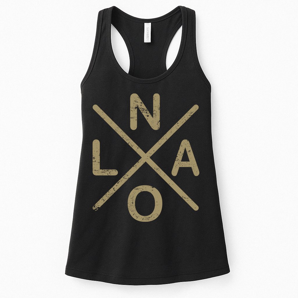 Vintage New Orleans Football Womens Tank Top