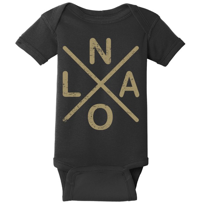 Vintage New Orleans Football Baby Bodysuit