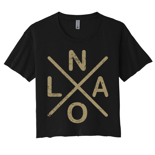 Vintage New Orleans Football Crop Top
