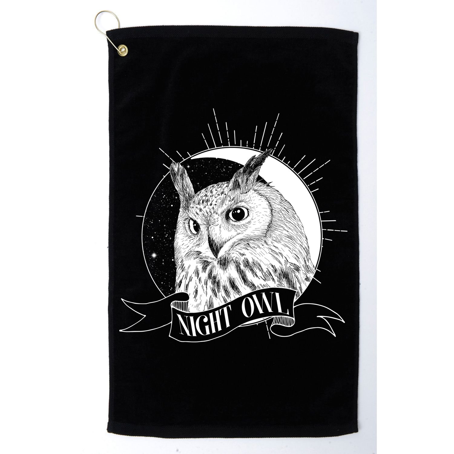 Vintage Night Owl Golf Towel