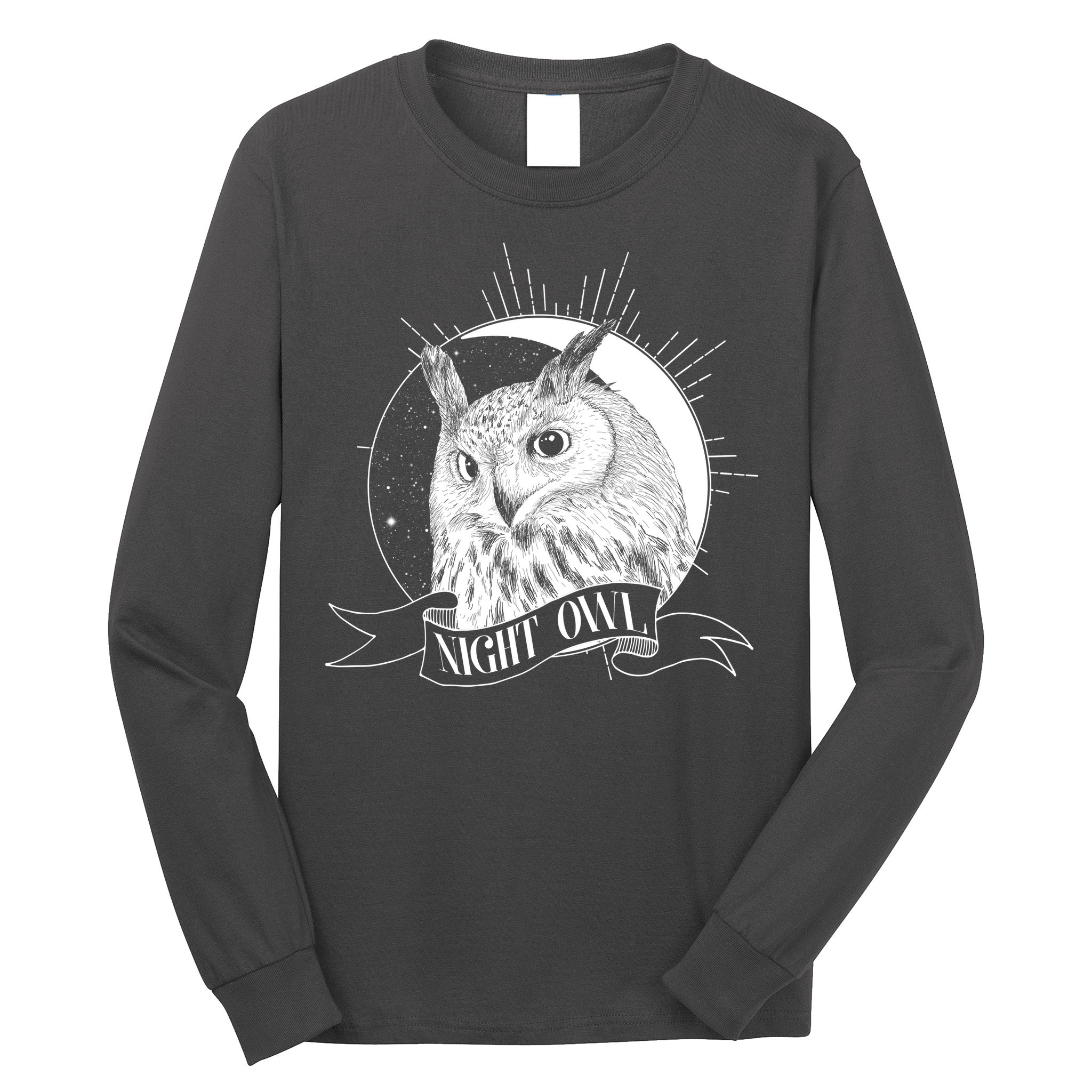 Vintage Night Owl Long Sleeve Shirt