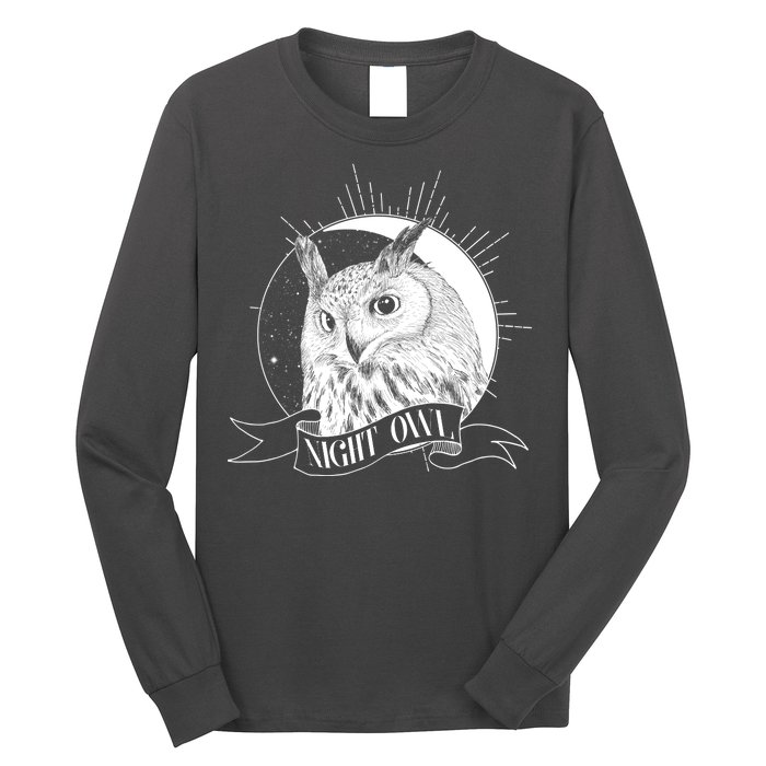 Vintage Night Owl Long Sleeve Shirt