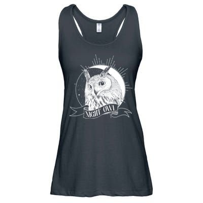 Vintage Night Owl Ladies Essential Flowy Tank