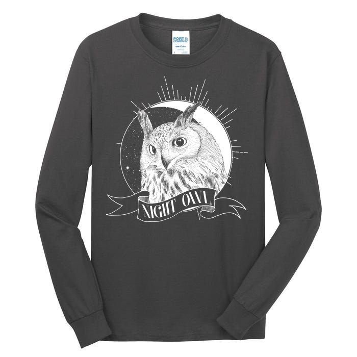 Vintage Night Owl Tall Long Sleeve T-Shirt