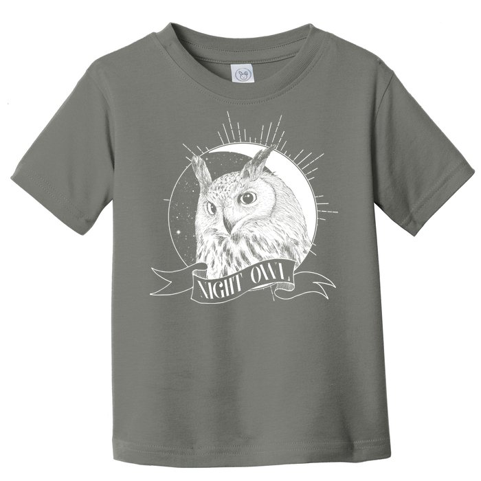 Vintage Night Owl Toddler T-Shirt