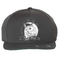 Vintage Night Owl Wool Snapback Cap