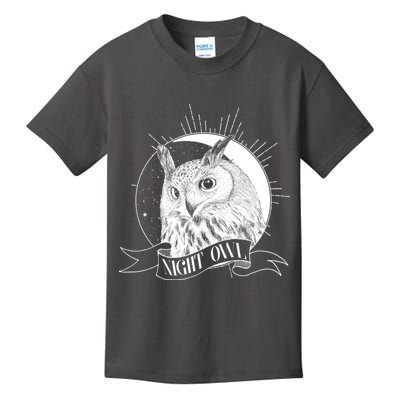 Vintage Night Owl Kids T-Shirt