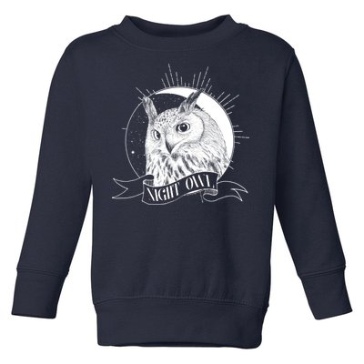 Vintage Night Owl Toddler Sweatshirt