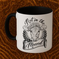 Vintage Not in the Moood Cow Mug