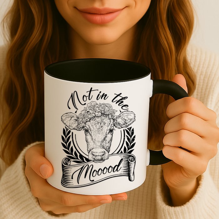 Vintage Not in the Moood Cow Mug