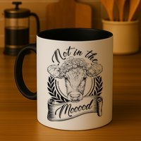 Vintage Not in the Moood Cow Mug