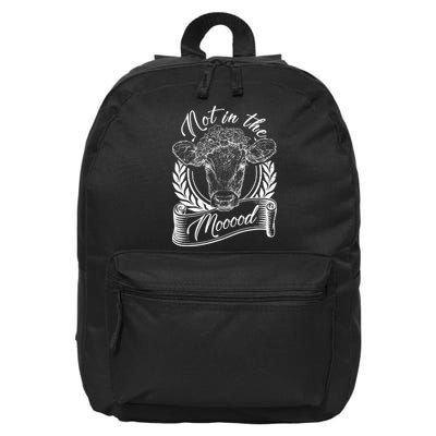 Vintage Not in the Moood Cow 16 in Basic Backpack