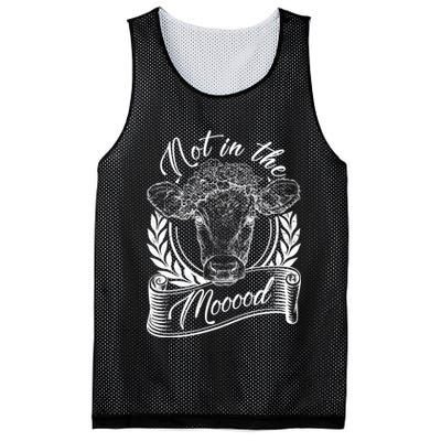 Vintage Not in the Moood Cow Mesh Reversible Basketball Jersey Tank