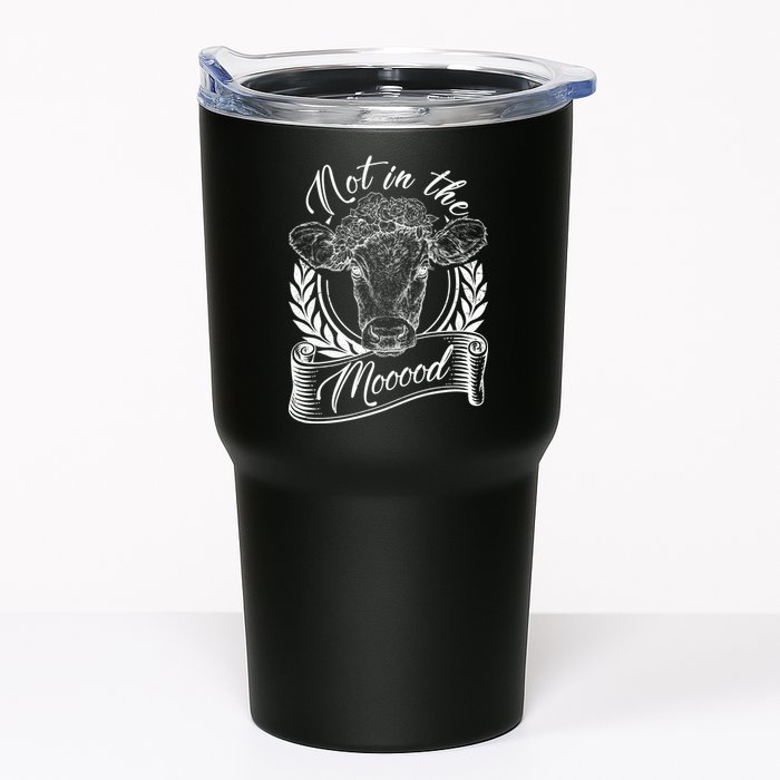 Vintage Not in the Moood Cow Tumbler