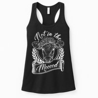 Vintage Not in the Moood Cow Womens Tank Top