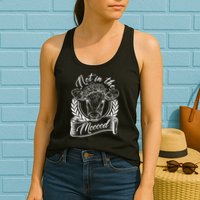 Vintage Not in the Moood Cow Womens Tank Top